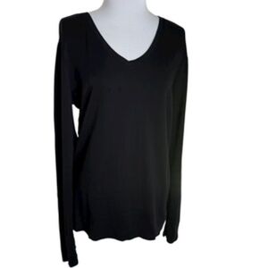 bcg Black V-Neck Long Sleeve Tee-Shirt Size 2XL